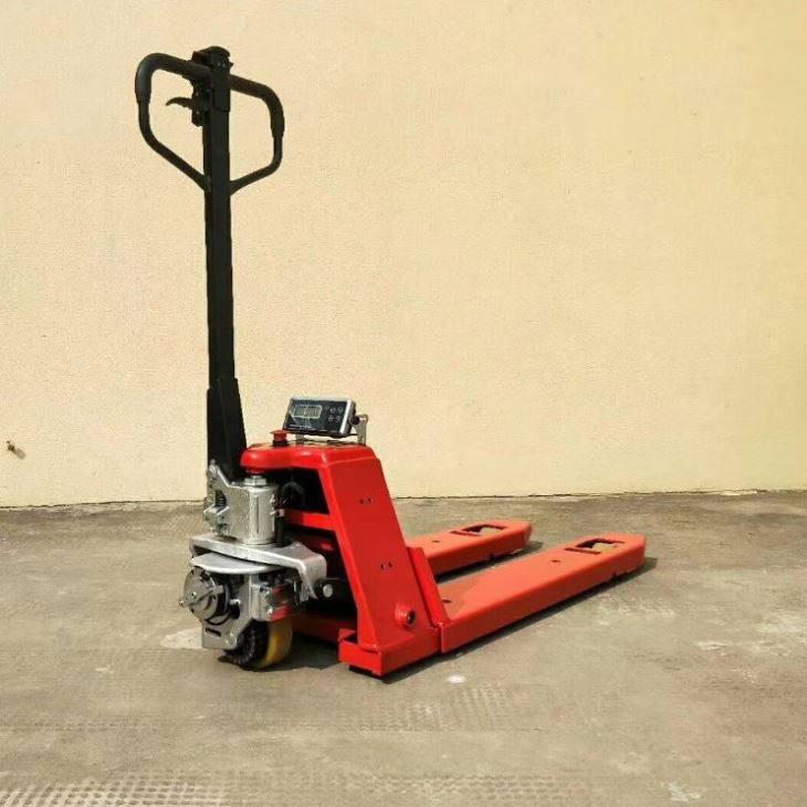 1500kgs Hand Pallet Truck Scale Scale Semi Electric Pallet Truck Scale Price factory