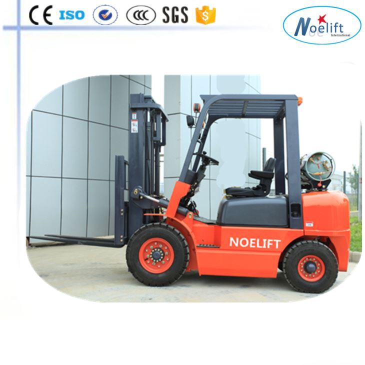 Carretilla elevadora de gas de 3500 kg de mástil de 3 etapas