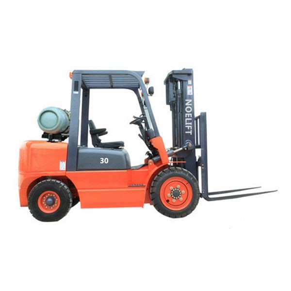 Carretilla elevadora de gasolina LPG con sistema de potencia fuerte