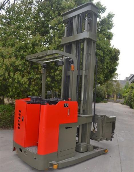 Narrow Aisle Forklift 3 Way Electric Pallet Stacker Swing Reach Truck