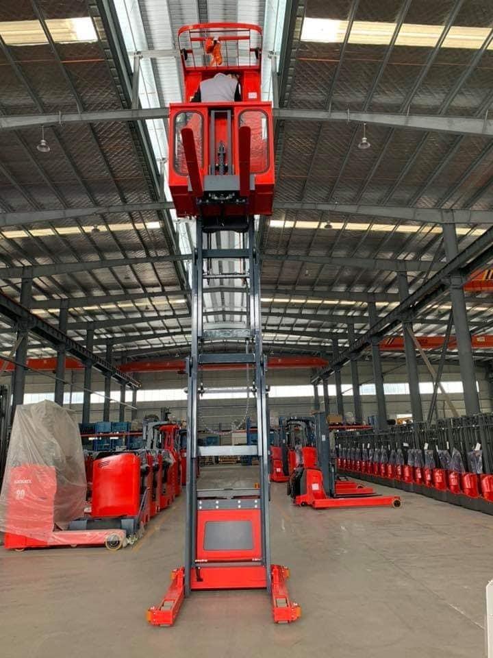 Narrow Aisle Man Up Lifting Platform Electric Order Picker