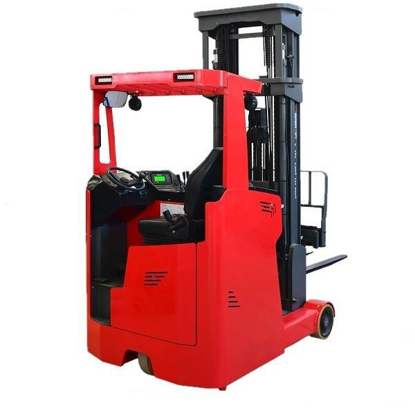 Carretilla retráctil eléctrica con asiento