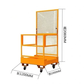 Cesta del hombre de la carretilla elevadora