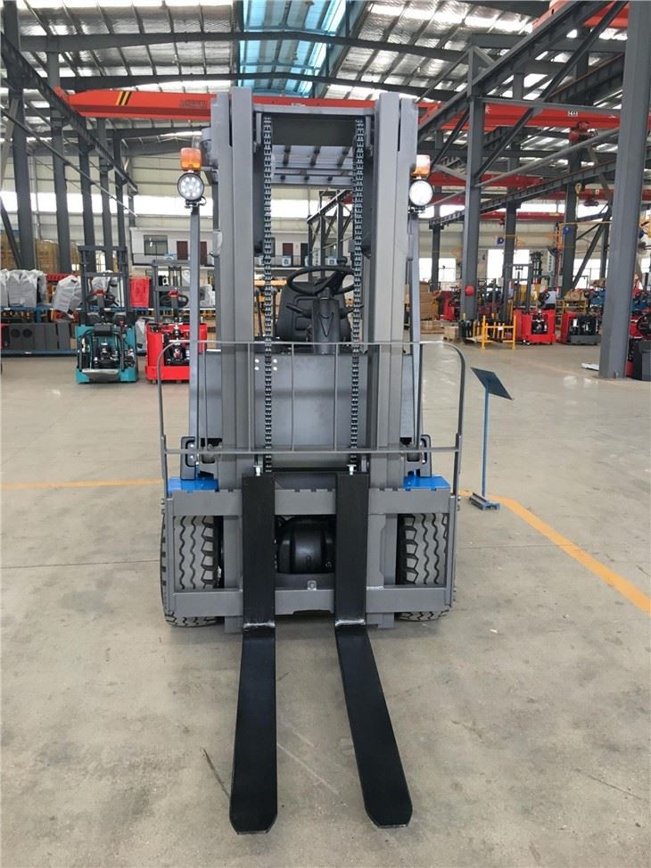 Warehouse Duplex Mast Electric Counter Balance Forklift Truck