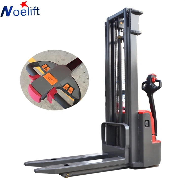 Apilador eléctrico de palets con capacidad de 1500 kg de elevación de 1600 mm-3300mm